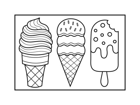 Раскраски мороженщик Ice Cream