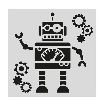 Трафарет робота для вырезания