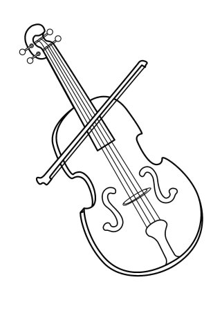 Нарисовать скрипку