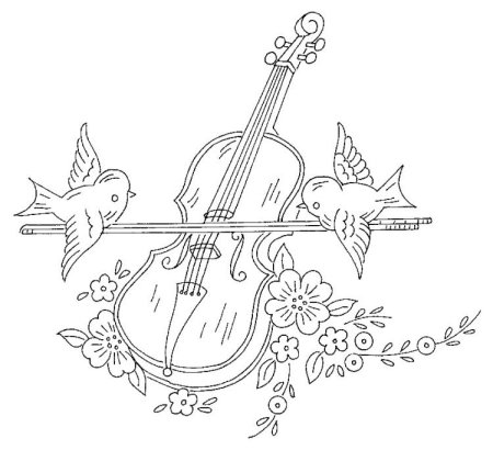 Очертания скрипки