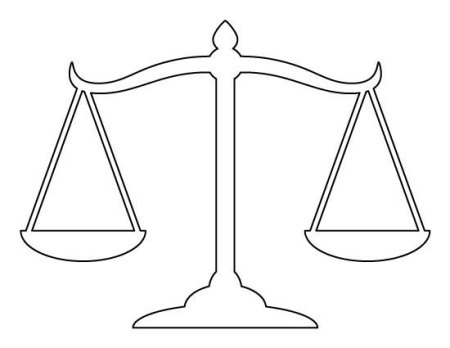 Весы раскраска для детей