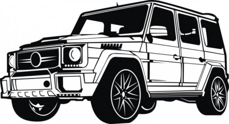 Раскраска Мерседес Гелендваген g63