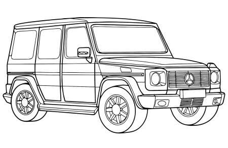 Раскраска Mercedes Benz g65