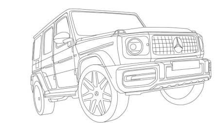 Mercedes Benz g65 Blueprint