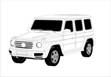 Чертёж Мерседес g63