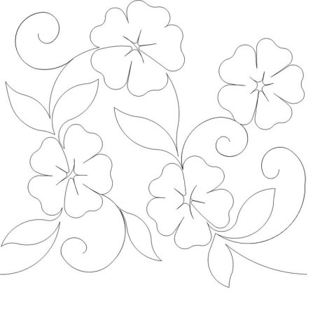 Цветы. Раскраска