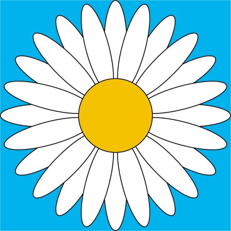 Раскраска цветы большие