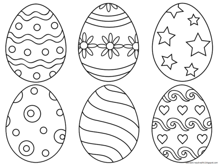 Пасхальное яйцо раскраска для детей