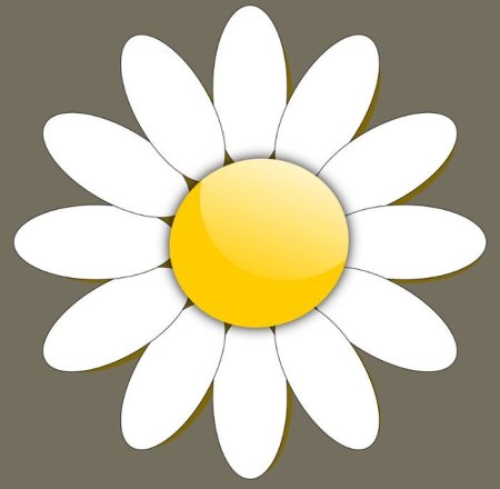 Трафарет круглых цветов