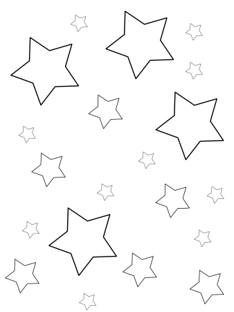 Звёздочки трафареты для вырезания