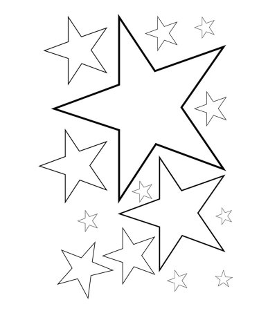 Картинки трафареты звезды маленькой (50 фото)