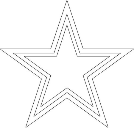 Трафарет для вырезания звезд
