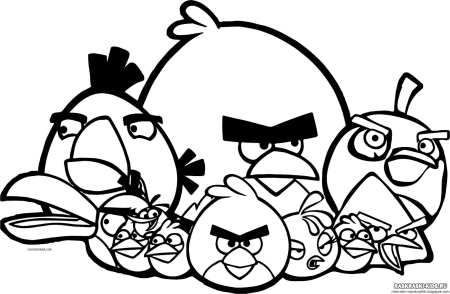 Раскраски Angry Birds Seasons