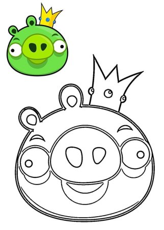 Angry Birds раскраска