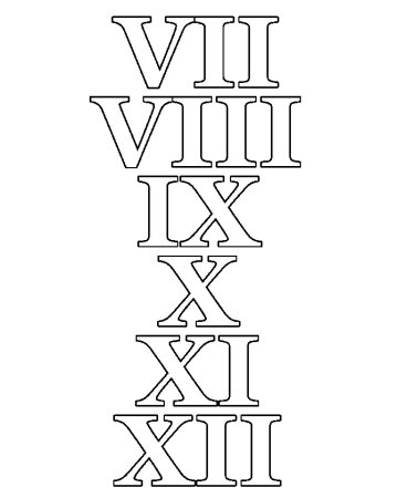 Необычные эскизы римских цифр