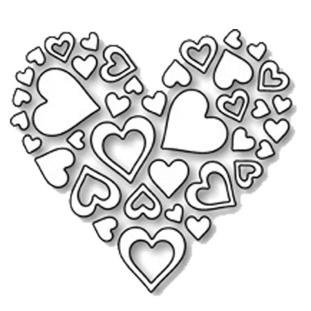 Ажурные сердечки для вырезания