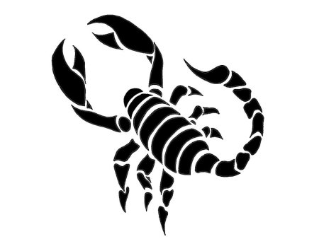 Тату трайбл Скорпион
