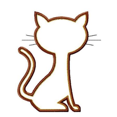 Трафарет кошки для вырезания