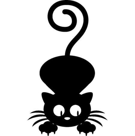 Трафареты кошек для декора