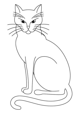 Раскраска кот