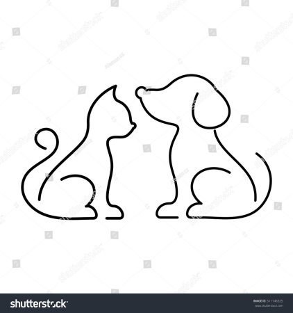 Трафареты кошек и собак
