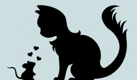 Трафарет кошки
