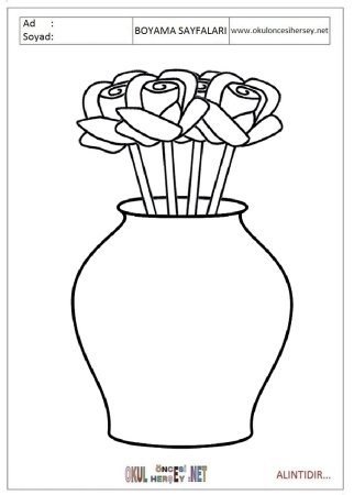 Картинки трафареты вазы с цветами (41 фото)