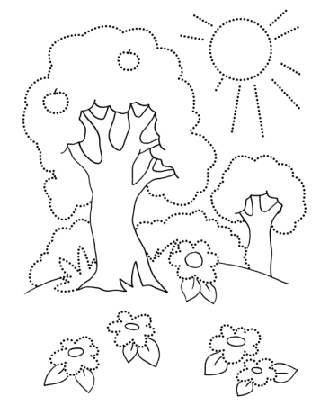 Раскраска природа для детей