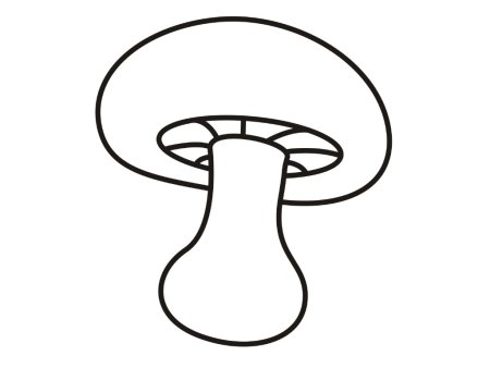 Гриб раскраска
