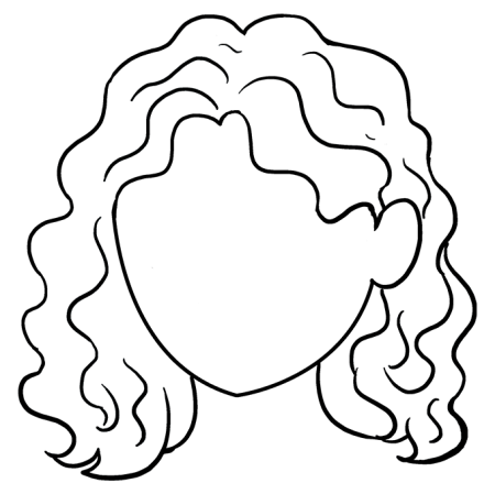 Контур лица для рисования для детей