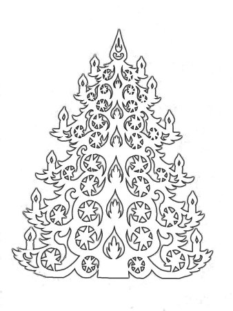 Елочка для украшения окна