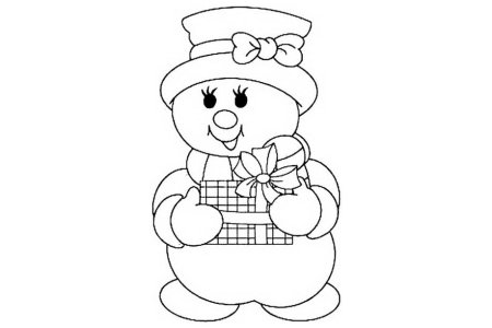 Новогодний Снеговик