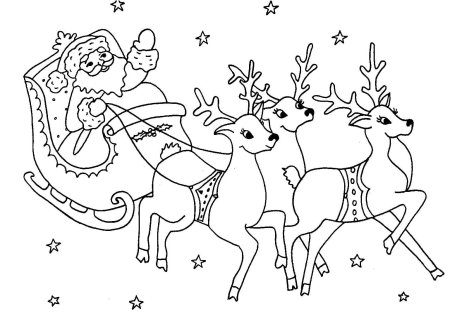 Новогодняя раскраска