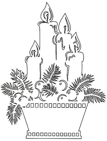 Снеговик трафарет