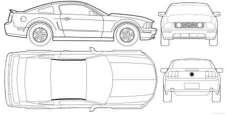 Ford Mustang gt500 Blueprint