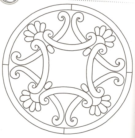 Декоративный орнамент в круге