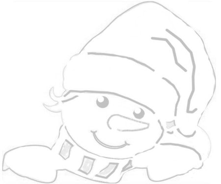 Новогодний Гном раскраска