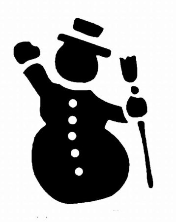 Трафареты на новый год для вырезания