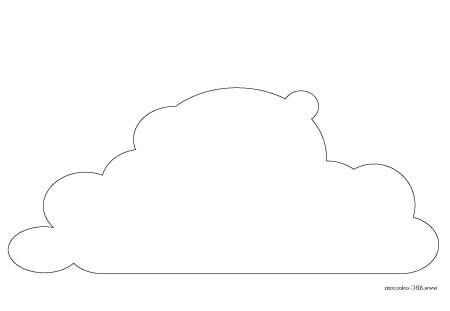 Облака шаблоны для вырезания