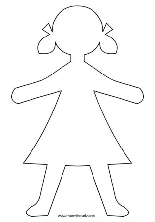 Трафарет куклы
