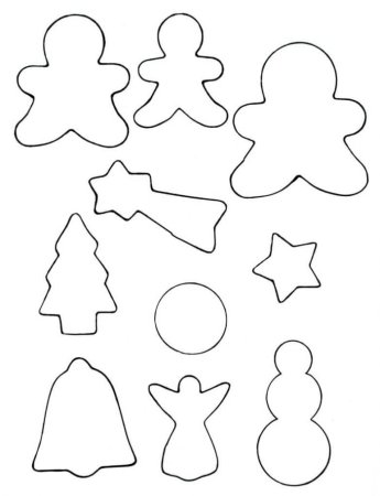 Gingerbread man раскраска для детей