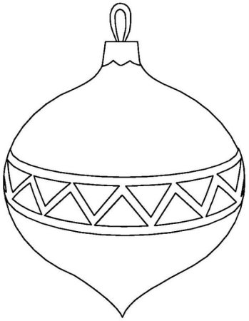 Елочный шарик раскраска