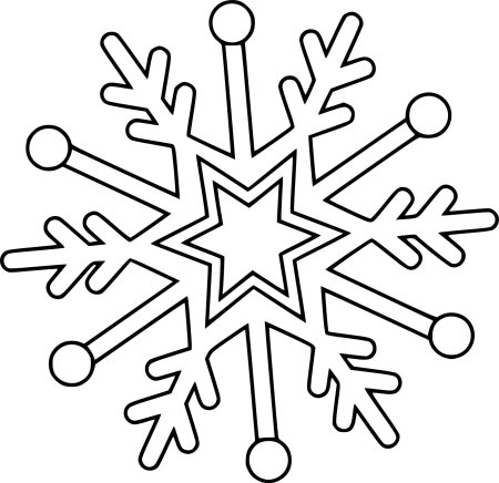 Трафарет «снежинки»
