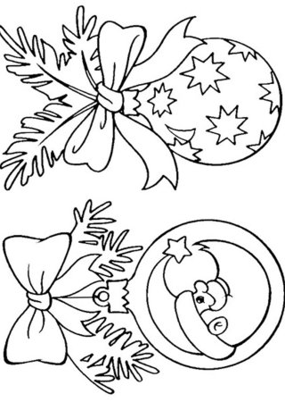 Трафарет на окно новый год