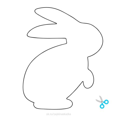 Новогодний заяц на окно