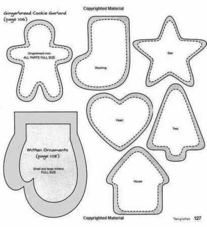 Елочные игрушки из ткани выкройки