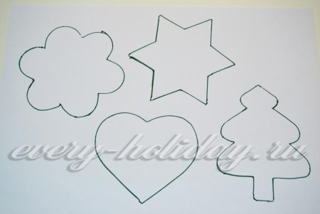 Шаблоны для елочных игрушек из соленого теста