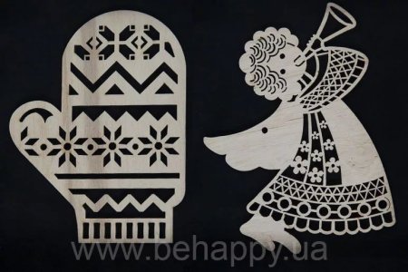 Варежка для украшения окон
