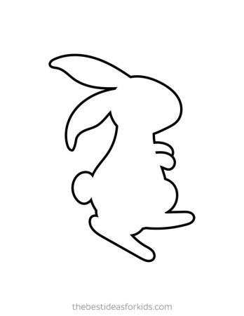 Зайка трафарет на окно