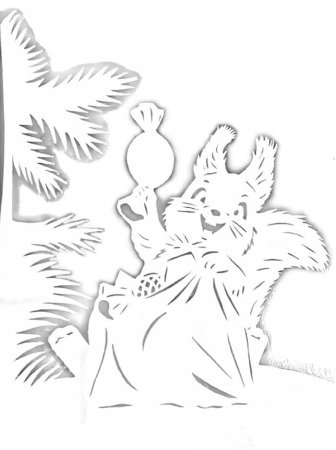 Новогодние зверюшки на окна